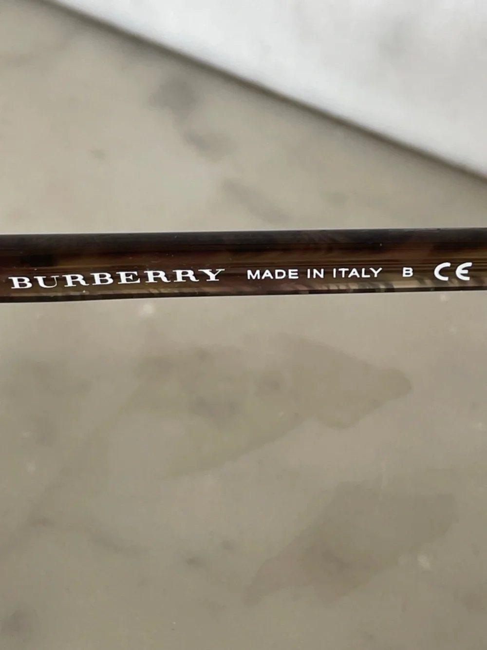 BURBERRY Havana Brown Tortoiseshell Rectangular RX Glasses